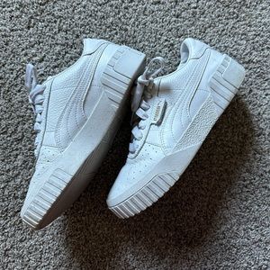 Puma white leather sneakers